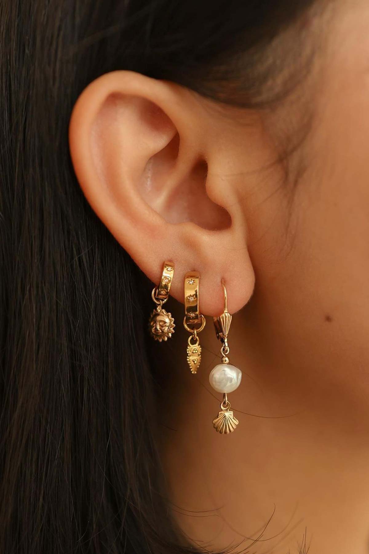 Moana Shell Pearl Earrings