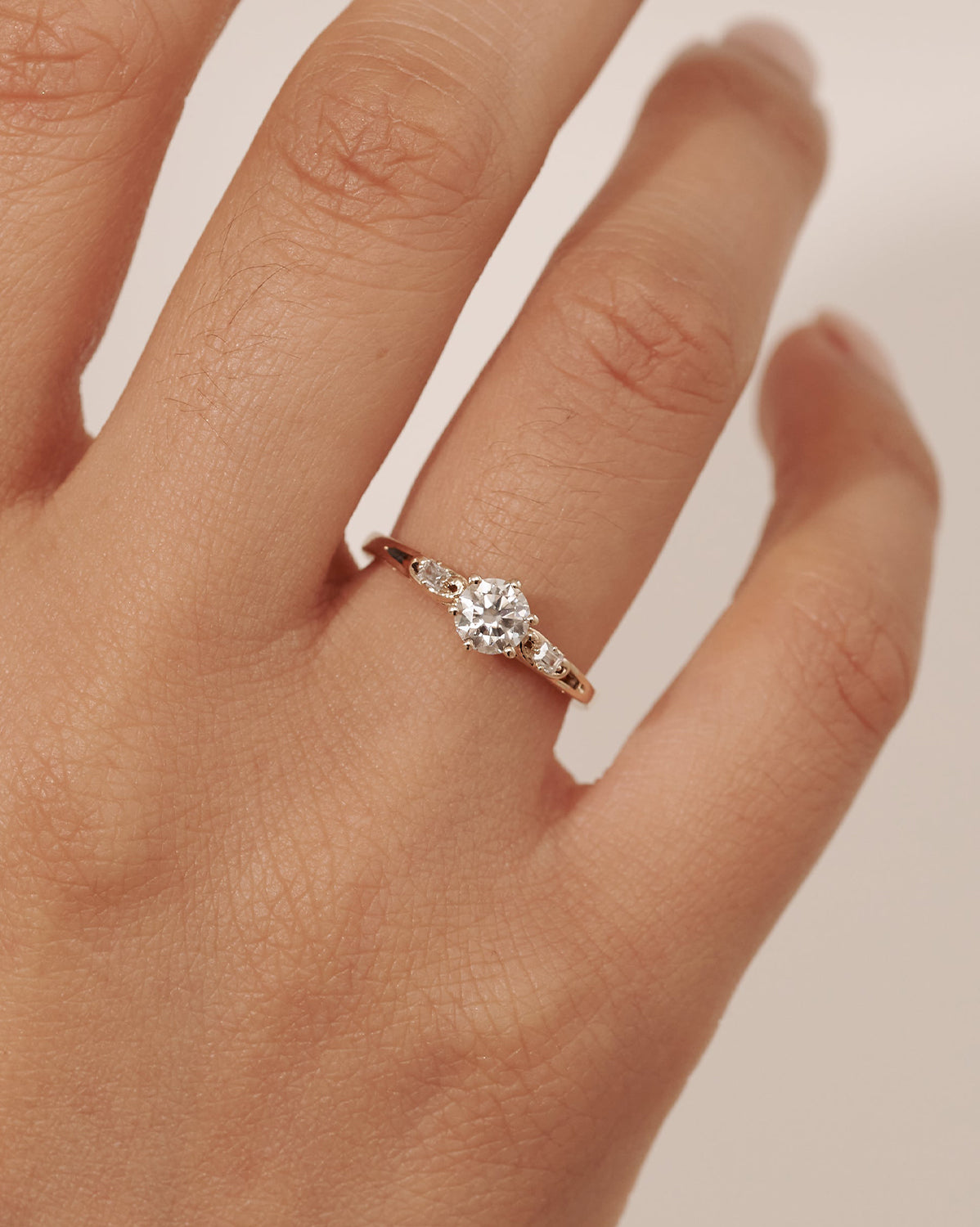 White Gold Nightingale Solitaire Ring