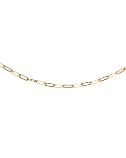 Gold Filled Chunky Paperclip Chain Necklace Extra Super Thick