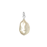 Mix & Match Flat Teardrop Pearl Charm - S-kin Studio Jewelry | Minimal Jewellery That Lasts.