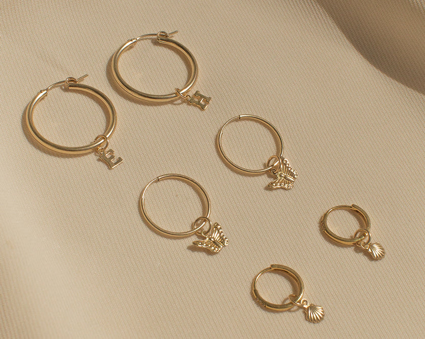 Sandra Basic Hoops - S-kin Studio Jewelry | Minimal Jewellery That Lasts.