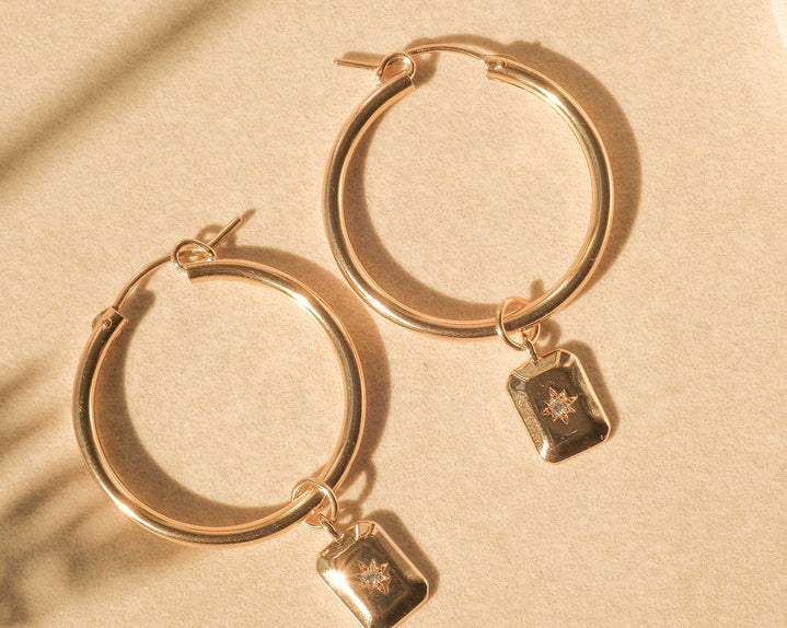 Sandra Basic Hoops - S-kin Studio Jewelry | Minimal Jewellery That Lasts.