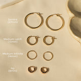 Sandra Basic Hoops - S-kin Studio Jewelry | Minimal Jewellery That Lasts.