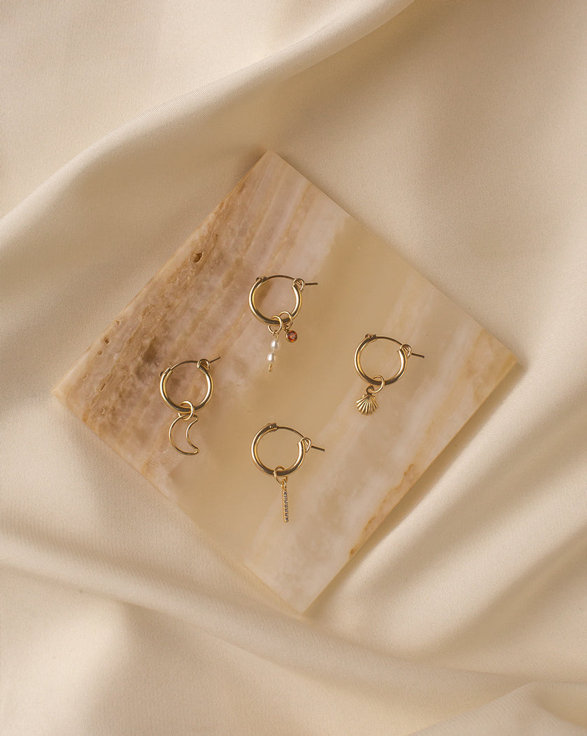 Mix & Match Small Latch Hoops (13mm) - Sterling Silver
