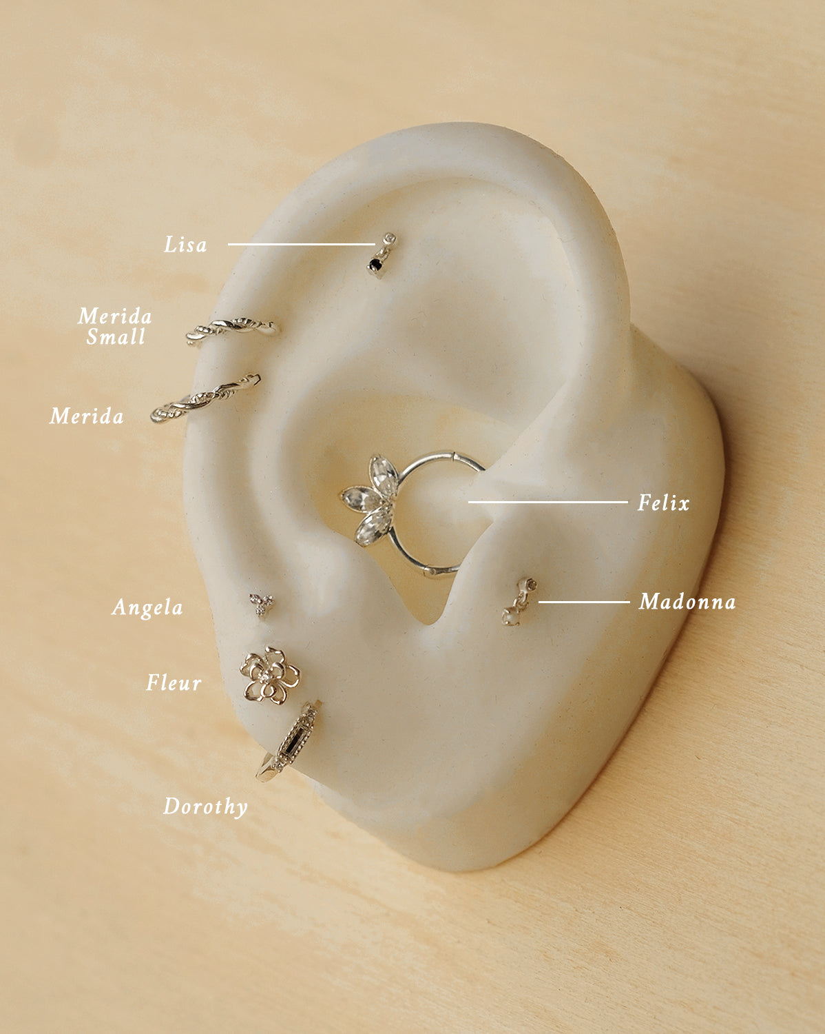 Lisa Tiny Onyx Stud - Sterling Silver| Internally Threaded Earring – S ...