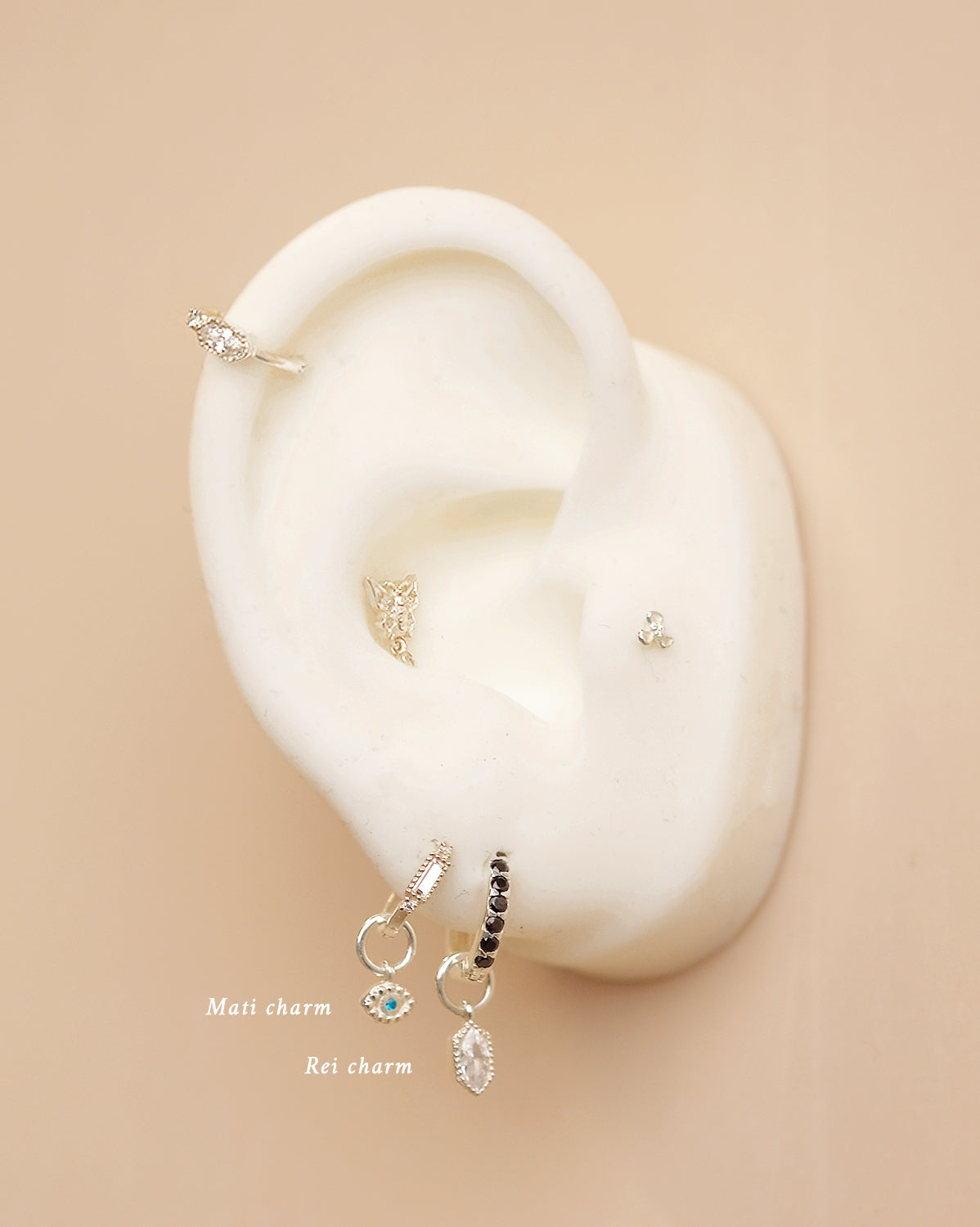 Rei Marquise Charm - Sterling Silver
