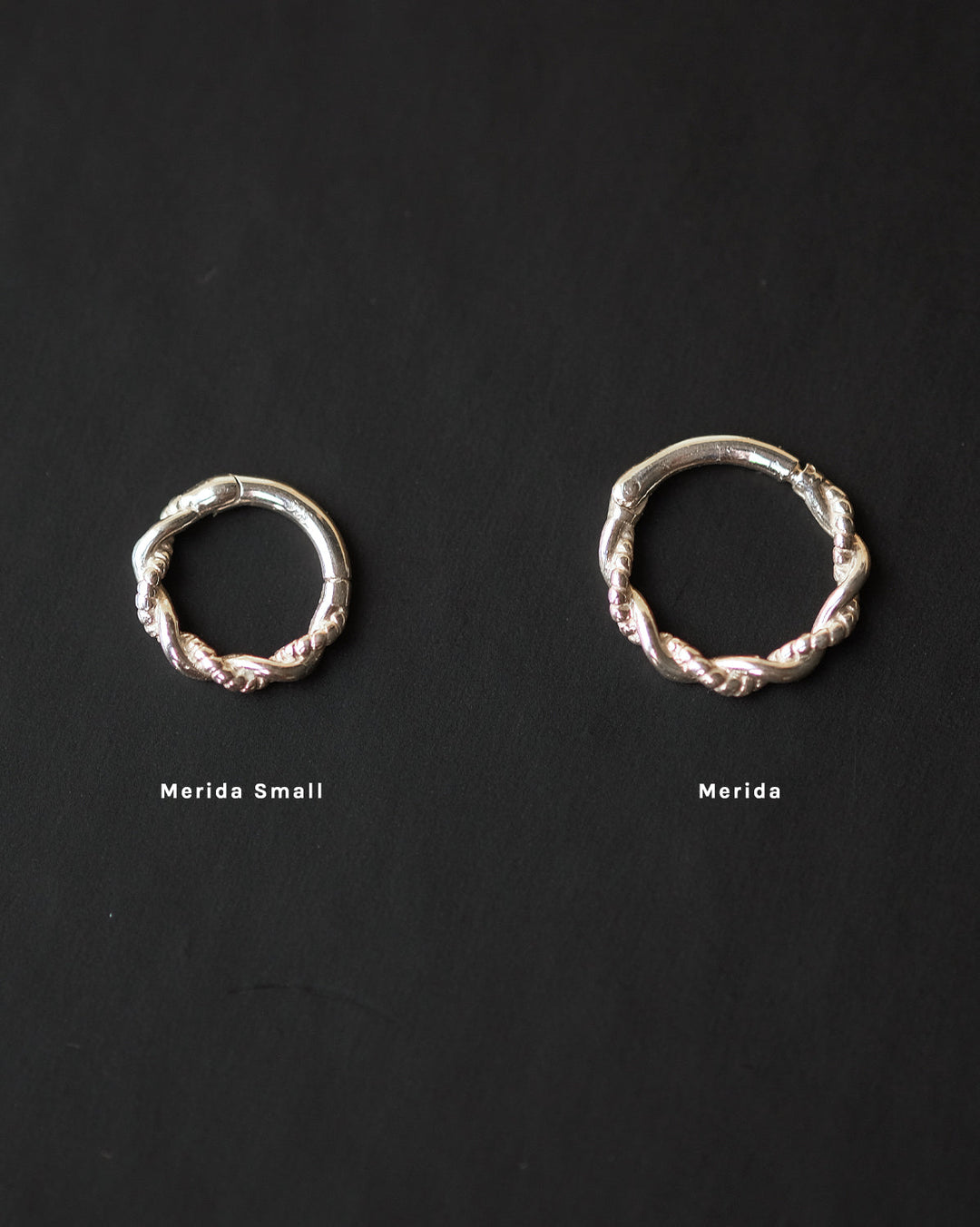 Merida Small Curled Hoop - Sterling Silver | S-kin Studio Jewelry