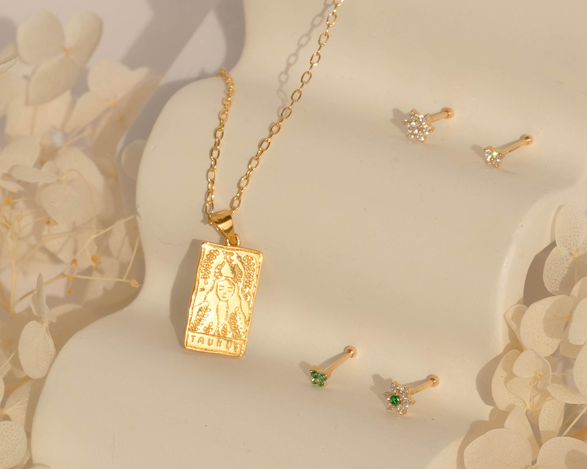 Taurus Zodiac Necklace - S-kin Studio Jewelry | Minimal Jewellery That Lasts.