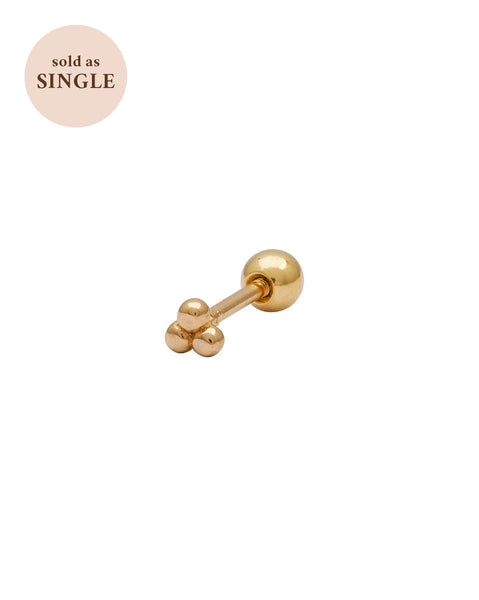 Trinity Single Stud – S-kin Studio Jewelry