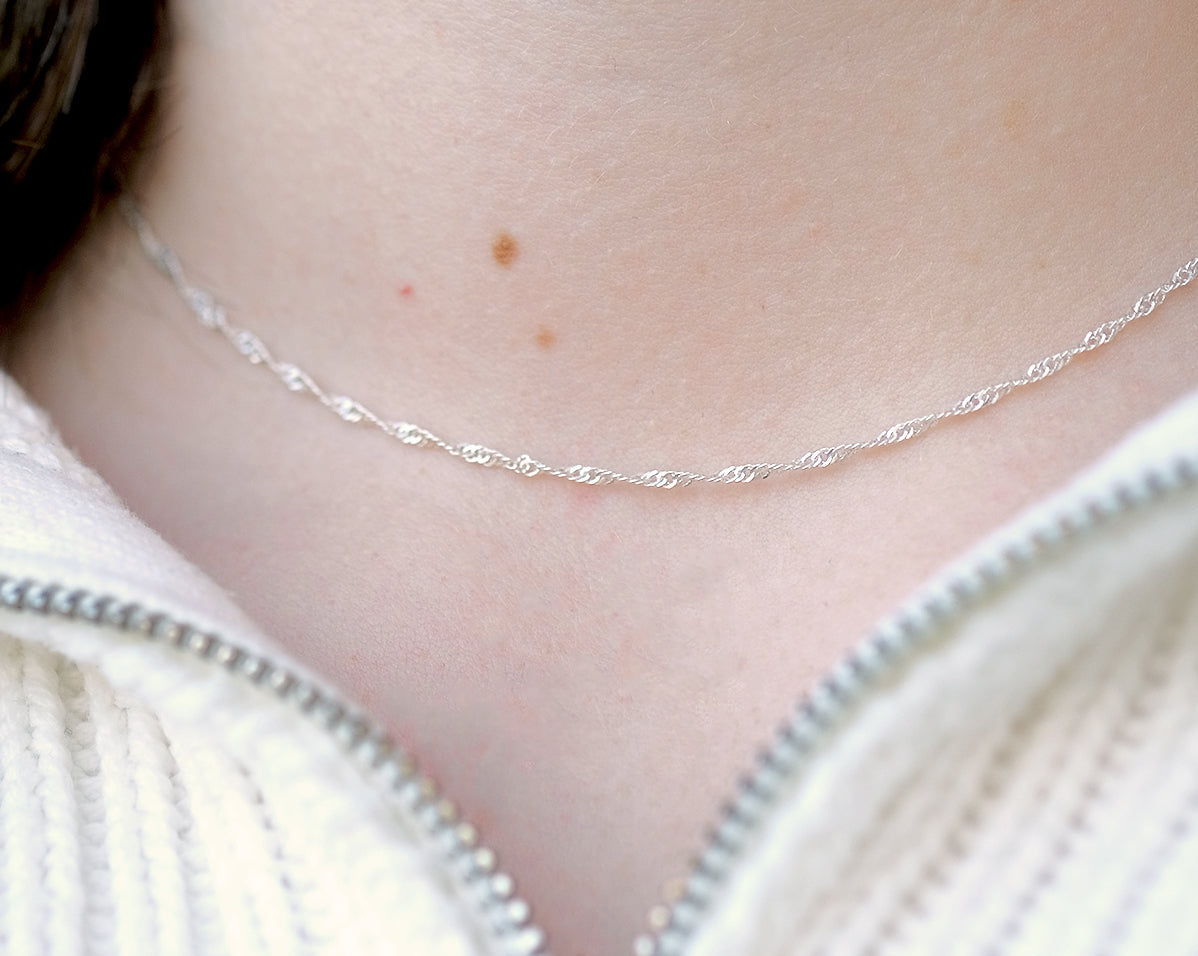 Vanessa Chain Necklace - Sterling Silver | S-kin Studio Jewelry | Minimal Jewellery That Lasts.