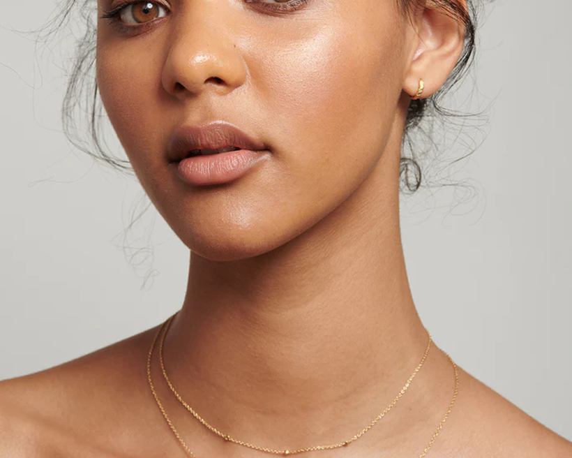 Yuki Solid Gold Trio Diamond Necklace | 9K Solid Gold Necklaces | S-kin Studio Jewelry | Ethical Jewelry That Lasts