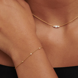 Yuri Solid Gold Trio Diamond Bracelet | 9K Solid Gold Bracelets | S-kin Studio Jewelry | Ethical Jewelry That Lasts